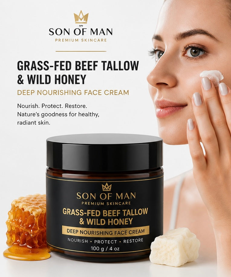 Premium Beef Tallow & Wild Honey Moisturizer