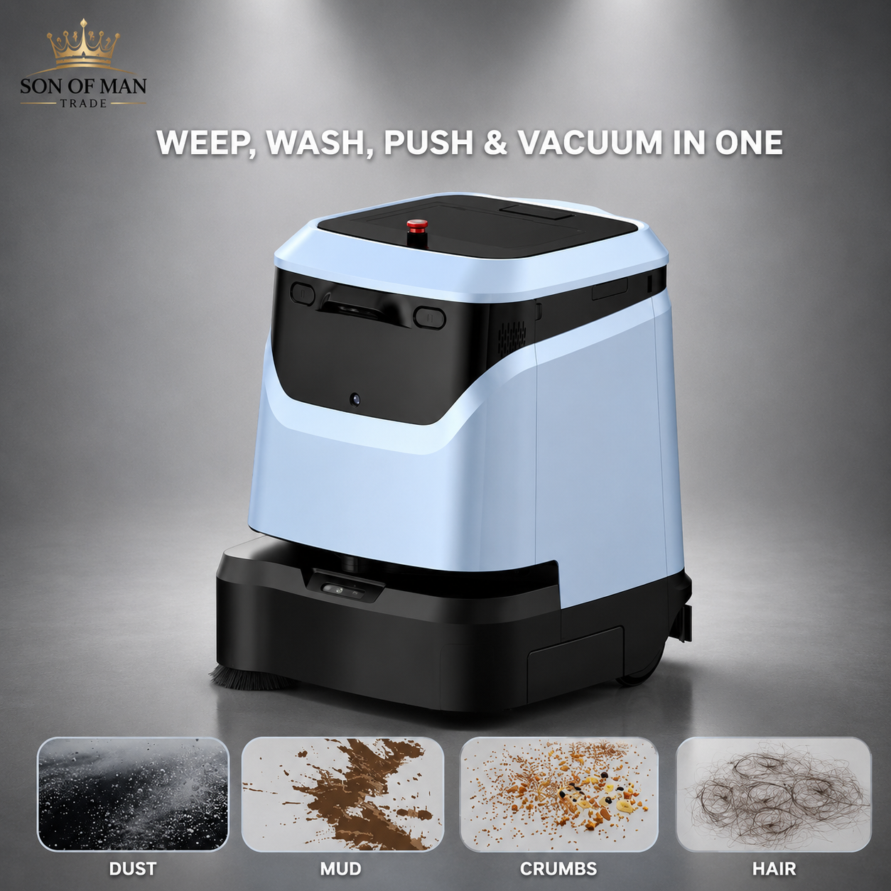 SON OF MAN AutoClean Pro — AI-Powered Commercial Floor Cleaning Robot