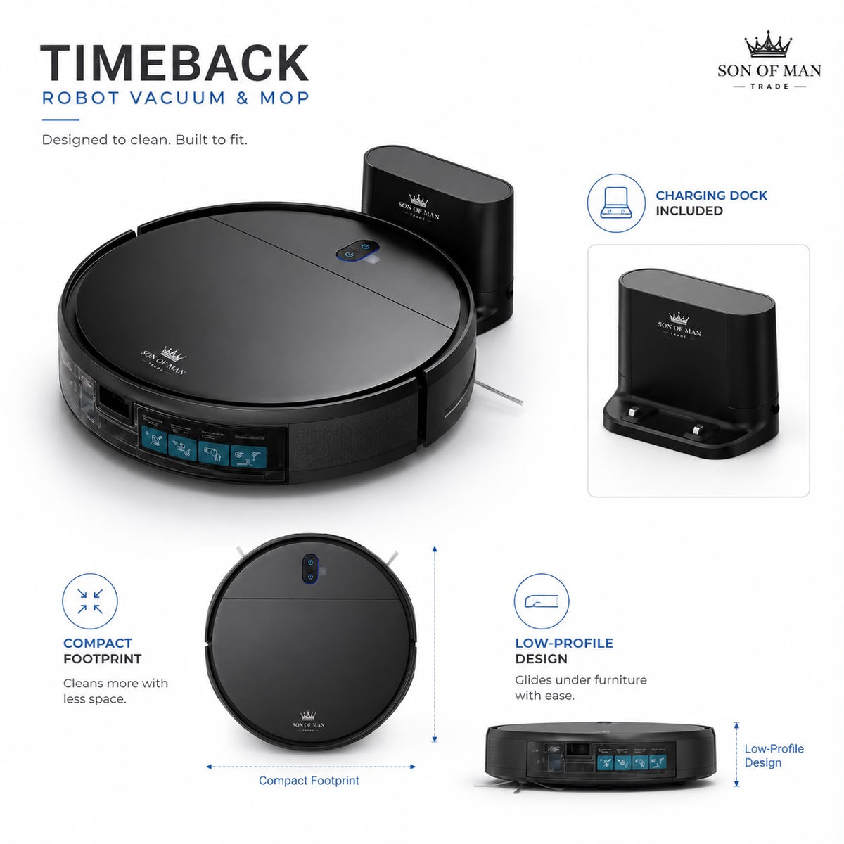 TimeBack™ — The Robot Vacuum & Mop That Gives You Your Time Back
